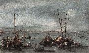 Francesco Guardi The Lagoon Looking Towards Murano from the Fondamenta Nuova oil painting on canvas